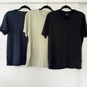 3 M T-shirts Men theory and vince cotton